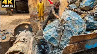     Massive Machine Crushing Giant Rocks! 💥Powerful Excavator Smashes Huge Rocks! 🔥Unstoppable Ma! 💪