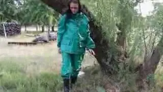 Green Heavy PVC Suit