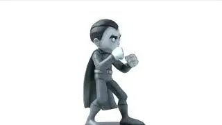 DC ARTISTS ALLEY SUPERMAN BY CHRIS UMINGA B&W VINYL FIGURE