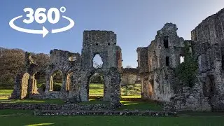 Easby Abbey - Virtual Tour 360 VR (Narrated History)