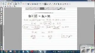 Solving linear equation and checking your answer