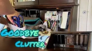 Decluttering My Secretary Desk | From Storage Pile to Functional Family Space