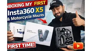 Insta360 X5 Unboxing 🔥 First Time Setup + Motorcycle Mounts Bundle | 8K 360 Action Cam