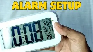 Digital Clock Alarm Setup Process