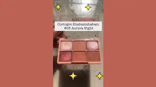 🌙 Coringco Shabamshabam eyeshadow palette - Aurora Night 🌙 #shorts