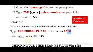 How TO CHECK FOR UNEB UCE RESULTS IN 2025 using your phone #education #newcurriculum