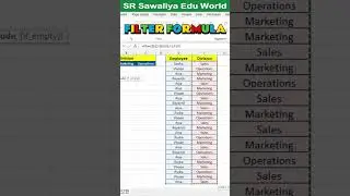 Excel Ultimate Trick: Filter Formula in Excel | How to Filter