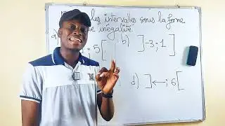 &Eacute;crire un intervalle sous la forme d'une in&eacute;galit&eacute; #maths #mathematics #education 