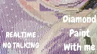 Diamond Paint With Me - No Talking - Realtime - White Noise