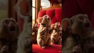 Adorable Baby Monkeys Singing on a Train