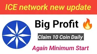 ICE faucet | Ice network new update | Again mining start | 10 ice claim daily | ICE testnet wallet
