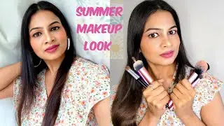 Pretty Summer Makeup Look with foundation hack | Easy steps | long lasting in summer