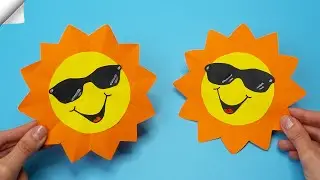 easy paper Sun - How To Make Paper Sun