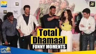 Ajay Devgn & Anil Kapoor FUNNY MOMENTS At Total Dhamaal Trailer Launch