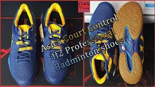 Бадминтонные кроссовки Asics Court control FF2 Deep Ocean/Amber @ASICSGlobal #бадминтон #обувь #спорт