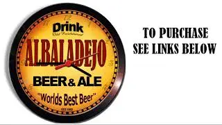 ALBALADEJO BEER ALE WALL CLOCK