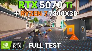 RTX 5070 Ti + Ryzen 7 7800X3D DOMINATES Fortnite | 1440P Full Test!