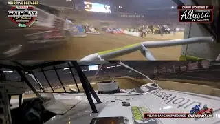 Wrecked under Yellow #28 Tyler Carpenter - 2022 Gateway Dirt Nationals - Super Late Model - InCar