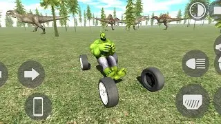 Hulk vs dinosaur 🦖 killing in hulk Jurassic Park baggi invisible cheat code indian bike driving 3D 