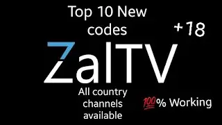 Zaltv 10 New code today Top 10 all country channels available with video proof