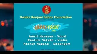 R R Sabha Yuvotsav-2025 - Amrit Narayan - Vocal @CarnaticClassicalMusic