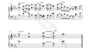 Latin Piano Accompaniment To The Chord Progression Of The Jazz Standard &ldquo;Blue Bossa&rdquo;.