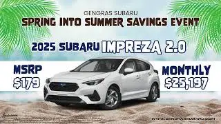 Drive into Summer in the 2025 Subaru Impreza 2.0 | Lease Offers