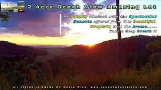 Jaco Beach Costa Rica stunning Ocean View super lot &nbsp;At only $11.7 m2, (2 acres)