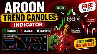 Aroon Trend Candles Indicator Trading View Pine Script | Trend Color Coding | IT WALA | HINDI-हिंदी