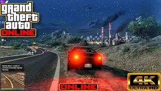 GTA5 Online | Free Drive 4K Ultra HD | Smooth City Gameplay