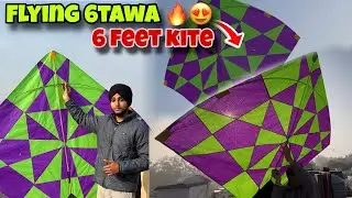 6Tawa Flying Kite hoi fail😂| Lohri wale din hwa hi ni chli