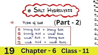 Salt Hydrolysis (Part-2) | Ionic Equilibrium
