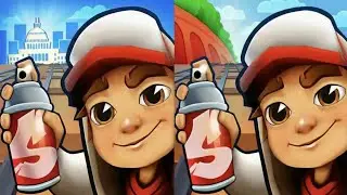 Subway Surfers: Washington Dc 🆚 Classic 2025 Map Comparison Gameplay!