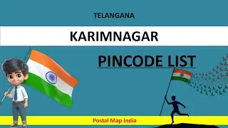 Karimnagar District Pincode List || TELANGANA Zip Codes