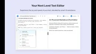 The Best FREE AI Markdown/Text Editor - Write Faster, Smarter, and Stay in Your Flow | FunBlocks  AI