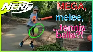 Nerf War: MEGA Madness [feat. Tennis Ball Launchers??]