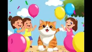 Meow Meow Billi Kids Rhyme | Cute Cat Nursery Rhyme | Fun Cartoon Song for Children 😺🎶