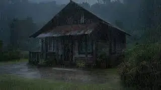 Rain noise improving deep sleep stability while clearing your anxious thoughts tonight