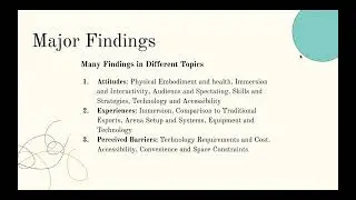 Research Analysis: Perceptions of Location Based VR Esports
