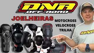 JOELHEIRAS ARTICULADAS PARA MOTOCROSS VELOCROSS E TRILHA