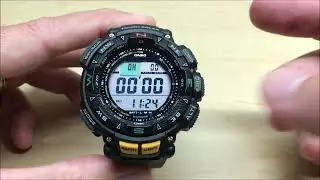 Casio Pro Trek (PAG240-1): Stopwatch mode