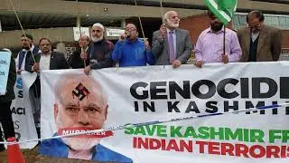 Protest outside Indian consulate Birmingham part 2