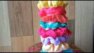 How to make scrunchie stand💕#creativitywithvaidehi #diy