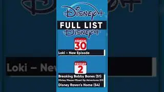 This Week Disney Plus Full List of Premieres (06/27 - 07/03) #shorts