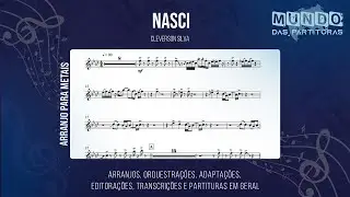 Nasci - Cleverson Silva🎺 Partitura, Arranjo, Metais, Sax Alto, Sax Tenor, Trompete, Trombone🎼