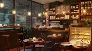 Уютная дождливая ночь в кофейне: звуки дождя и приятная джазовая музыка для релаксации