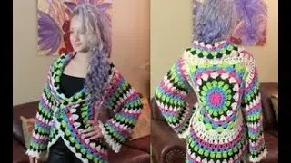 Crochet circular cardigan  -  with Ruby Stedman