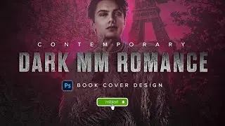 Dark MM Romance Book Cover Design for Self-Published Author | Photoshop Speed Art