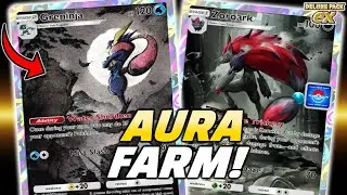 AURA FARM With GRENINJA! The New DARK TRIO is Here! Zoro-Ninja-Rai...? | Pokemon TCG Pocket