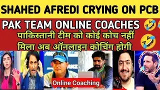 Pak Media Shaheed Afredi Crying On PCB Gets Online Coaches For Pak Team🤣/pak React/#pakvsnzt20